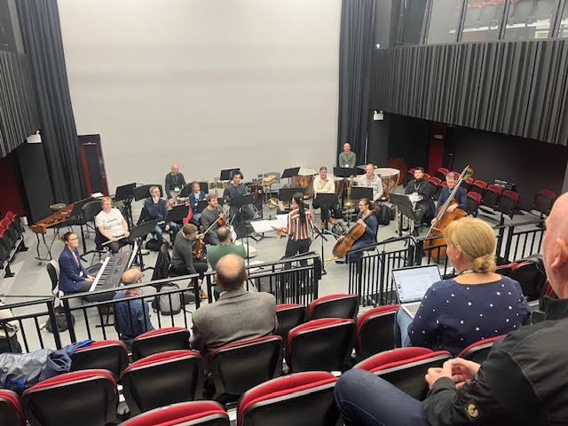 CBSO musicians in the performance hall at CBSO Shireland Academy