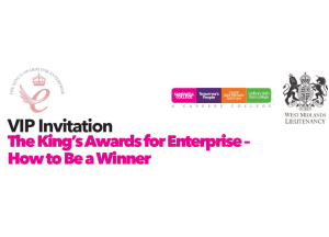 Graphic for King's award event